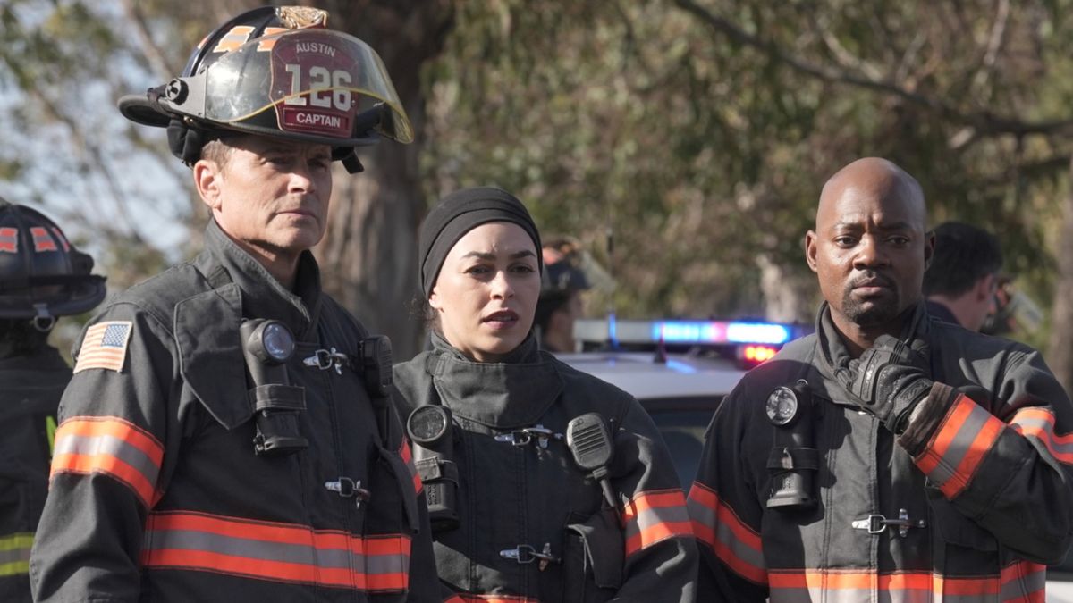 Owen, Marjan, and Paul in 9-1-1: Lone Star Season 5