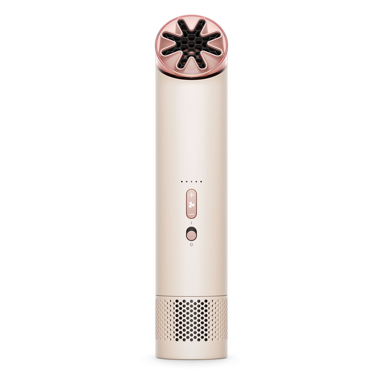 White bladeless handheld fan