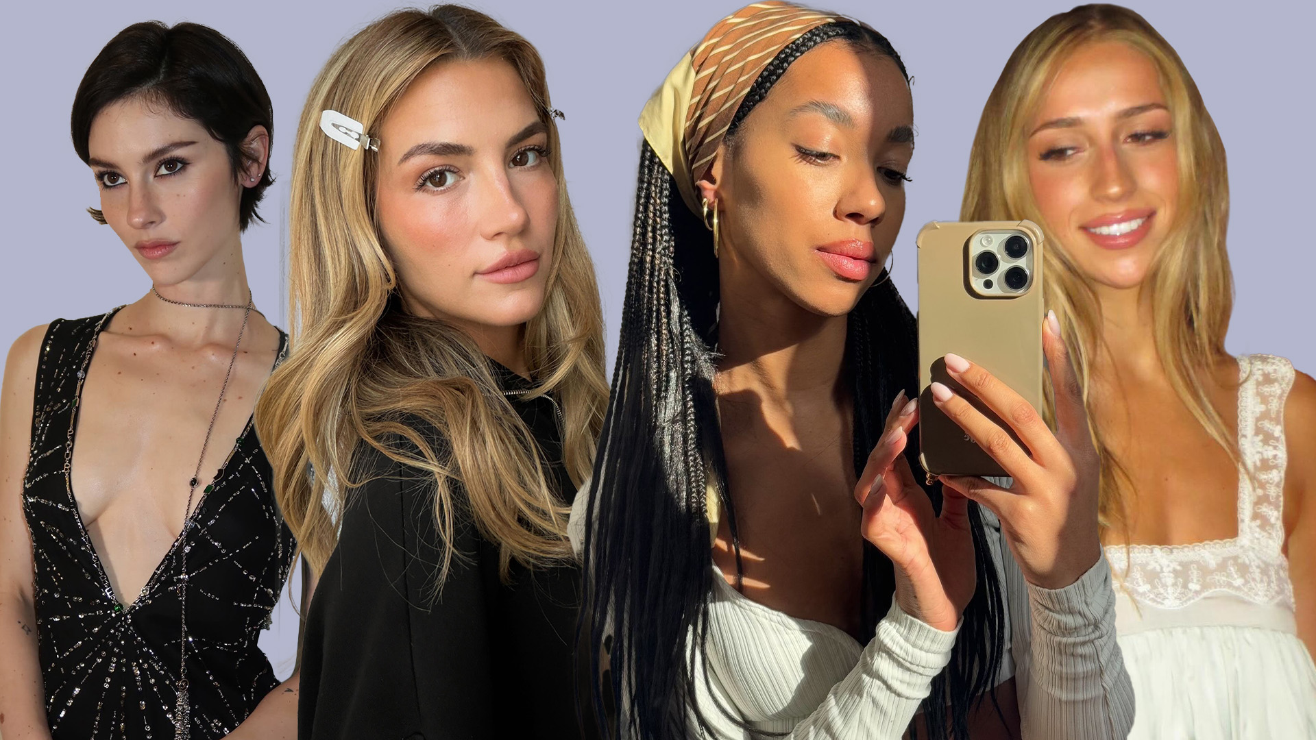 Hair trend collage
