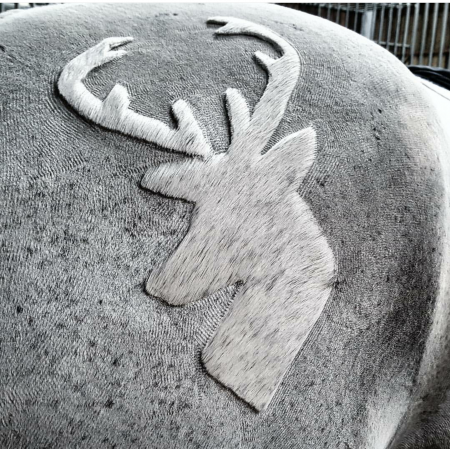 “This is an eventer based at the yard I work at. The family have a herd of deer called “Wild at Hart” so I thought this would be rather fitting!” — Laura Pritchard