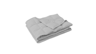 Best weighted blankets: The Emma Hug Weighted Blanket in light grey