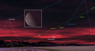 march 2021 night sky Mercury at greatest western elongation