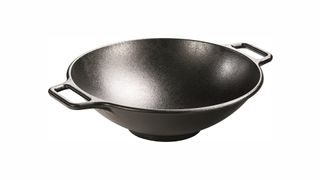 Best cast iron cookware - Lodge Pro-Logic Wok With Flat Base and Loop Handles