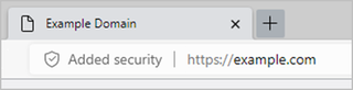 Microsoft Edge additional security banner