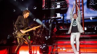 Duran Duran perform at First Direct Arena on May 04, 2023 in Leeds, England. (