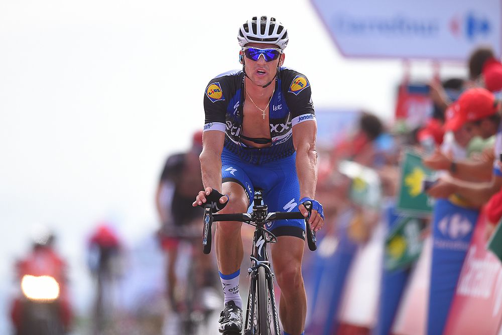 Zdenek Stybar finishes the Vuelta's fourth stage