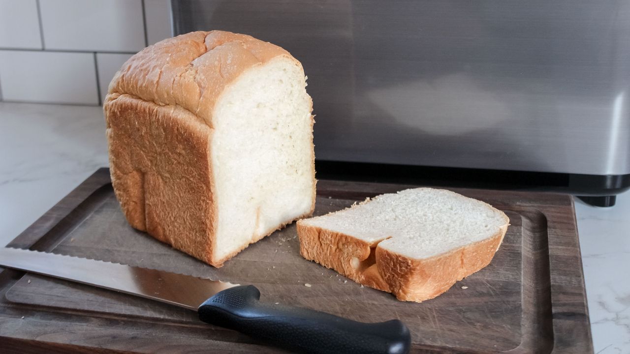 White bread baked in the Zojirushi Home Bakery Virtuoso Plus