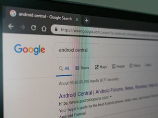 Android Central search results on Google