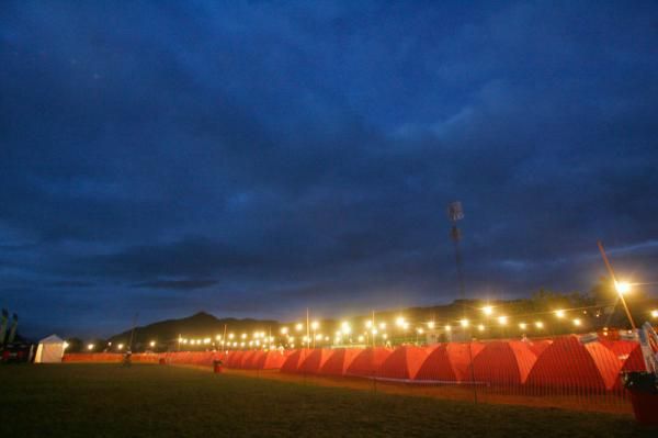 Tent city at the Brasil Ride