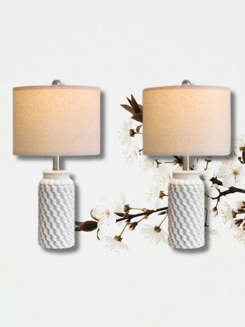 Ceramic Bedside Lamp Set of 2&nbsp;