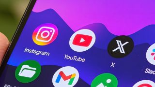 YouTube app logo on an Android phone