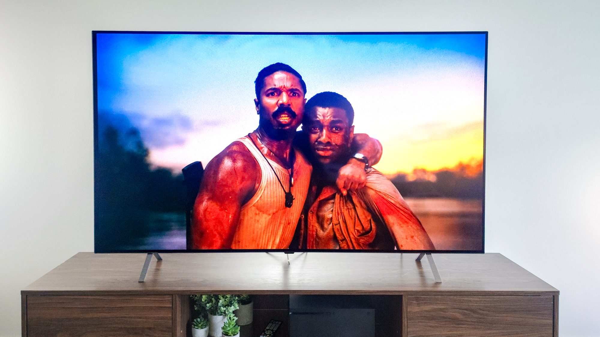 LG B5 OLED TV on a side table