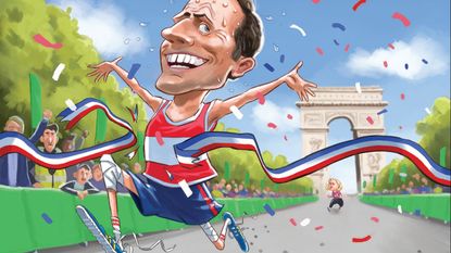 MoneyWeek cover illustration - Emmanuel Macron