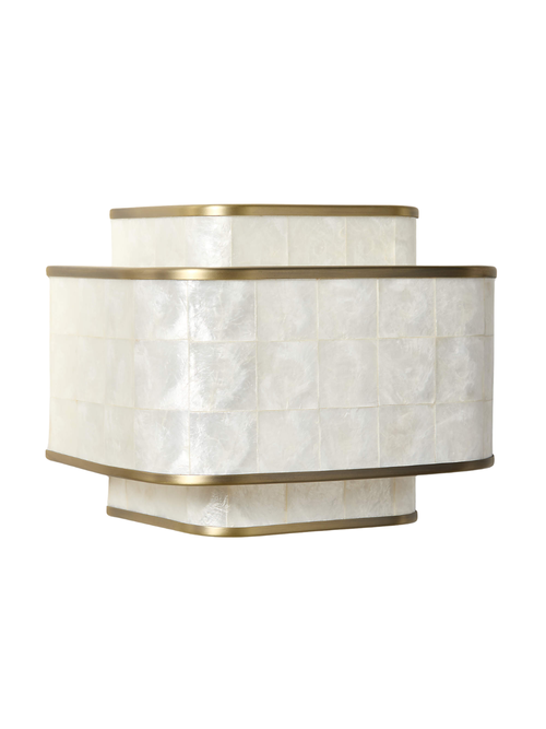 Ziggurat Capiz Wall Sconce