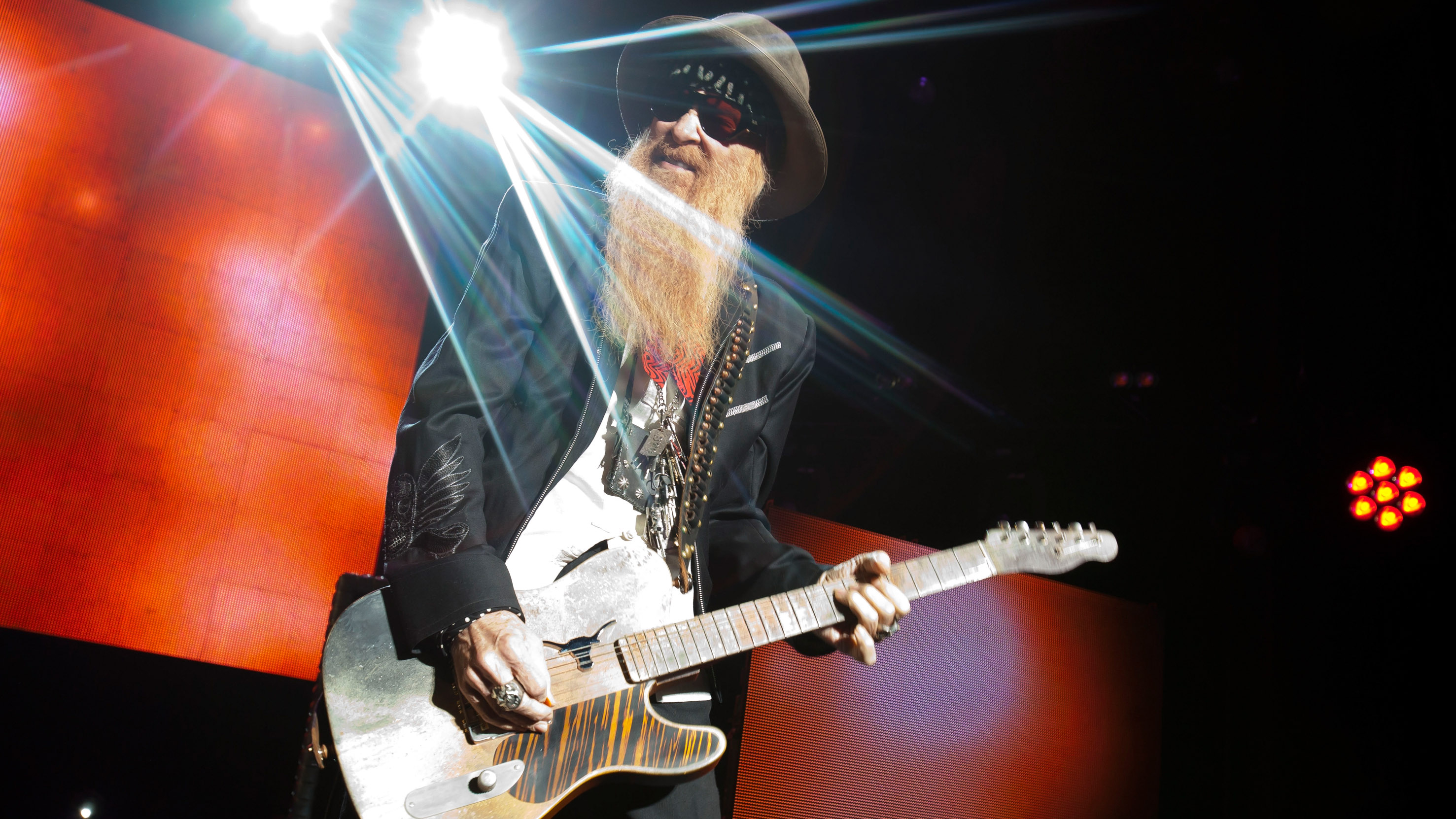 Billy Gibbons on stage in 2012