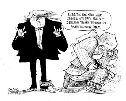 Political cartoon 2016 Trump RNC