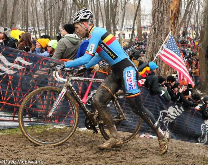 Defending champion Niels Albert seemed to stuggle with the conditions