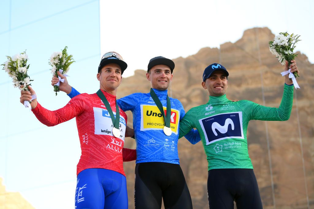The 2023 Saudi Tour podium