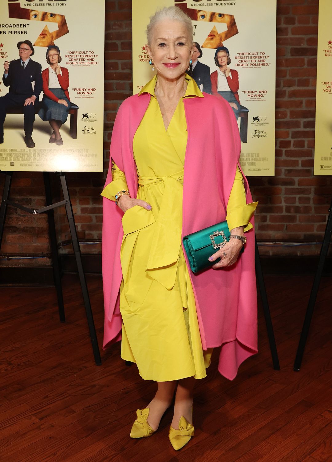 Helen Mirren attends a screening of &quot;The Duke&quot; hosted by Sony Pictures Classics &amp;amp; The Cinema Society at Tribeca Screening Room on April 05, 2022 in New York City.