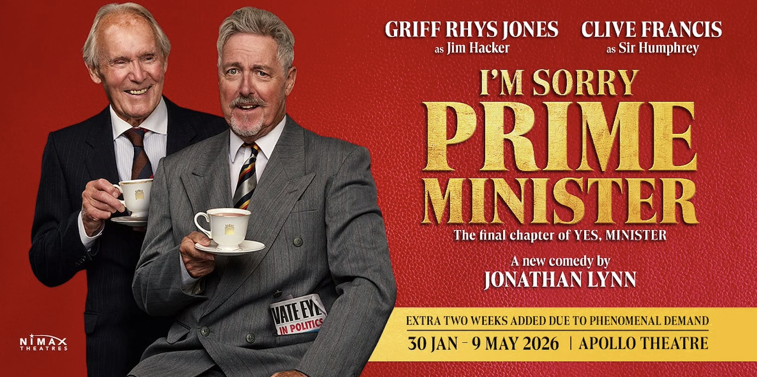 an image of the poster showing Griff Rhys Jones and Clive Franis