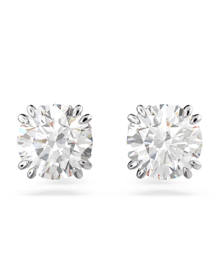 An image of Swarovksi earrings, which can be worn in a number of different types of ear piercings.