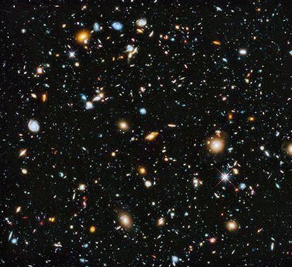 Hubble's colorful new image of the universe captures near-ultraviolet light