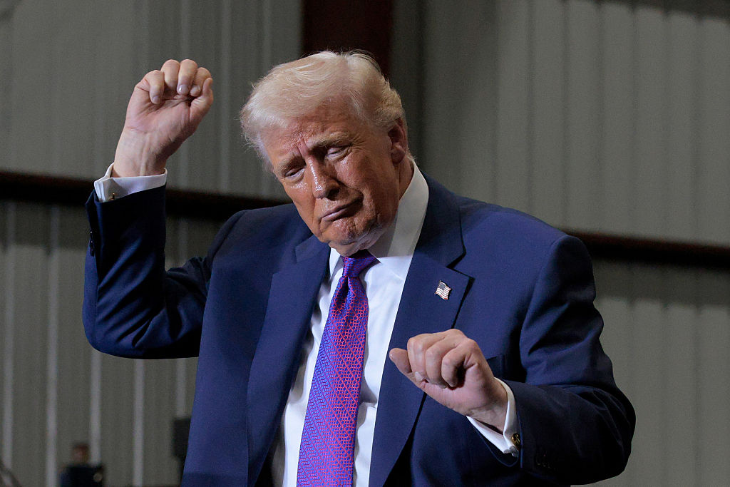 U.S. President Donald Trump dances