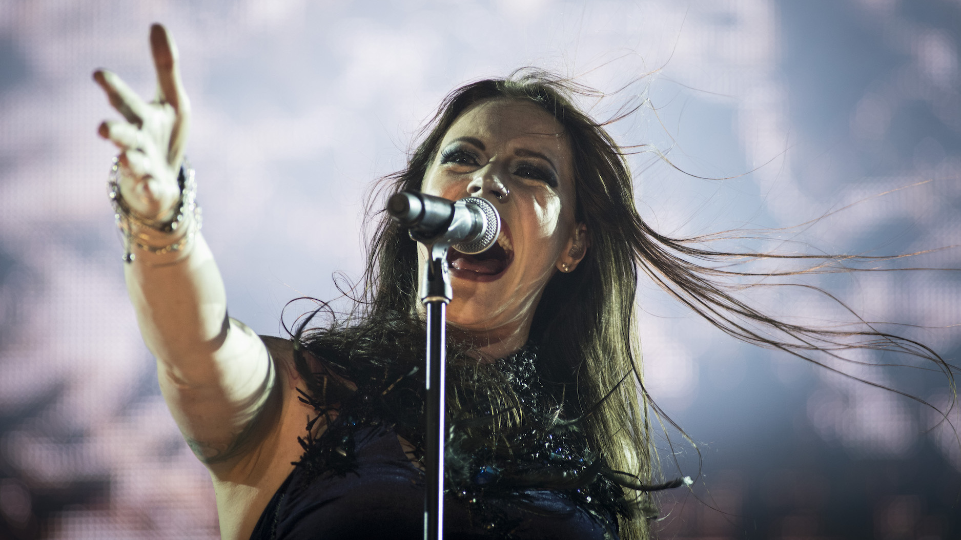 Nightwish&#039;s Floor Jansen at Rock in Rio on September 25, 2015