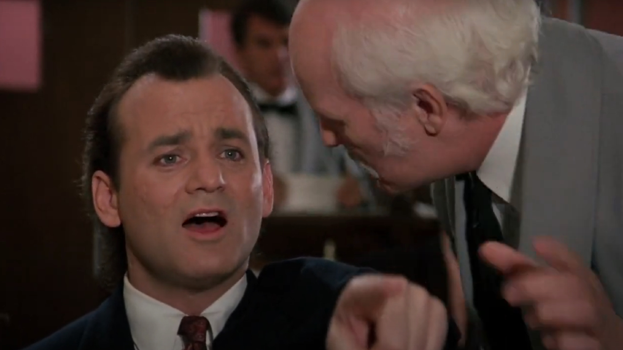 Bill Murray in Scrooged