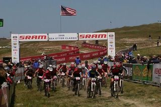 The women racing in the short track at Sea Otter