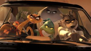 An official screenshot of The Bad Guys movie from Universal and Dreamworks
