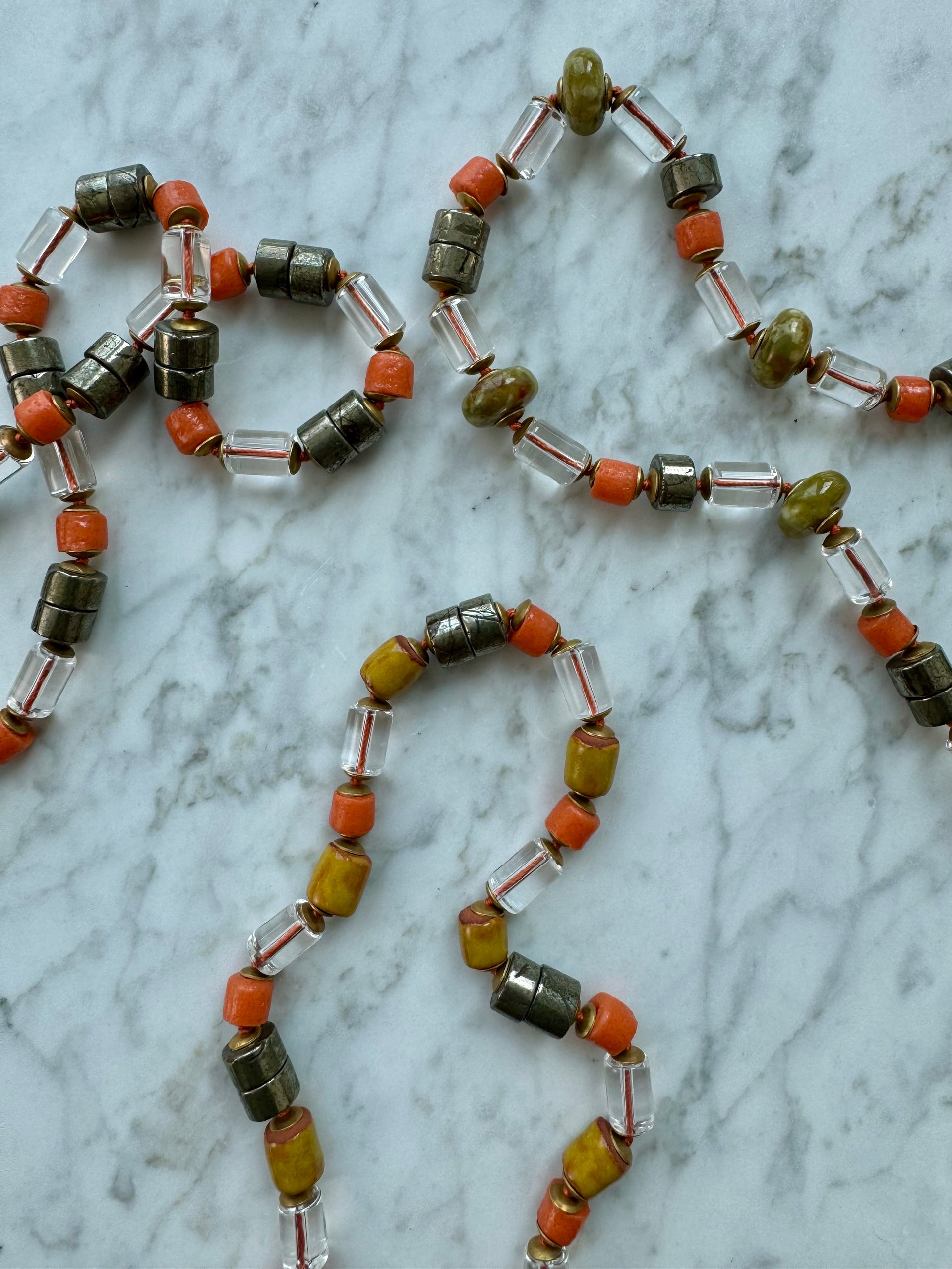 The Tangerine Twine Necklace - Design 1