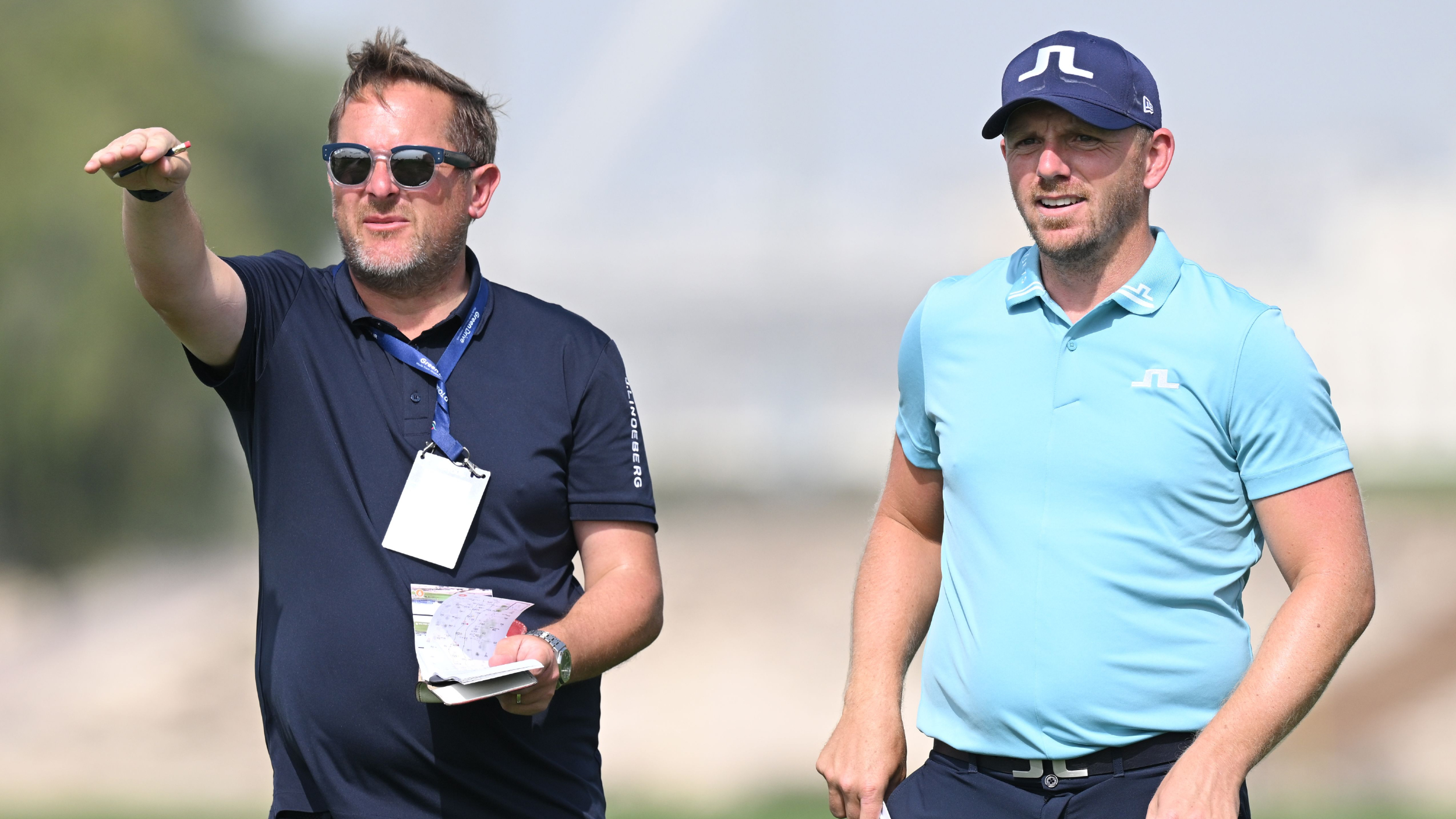 Jamie Lane and Matt Wallace at the Qatar Masters