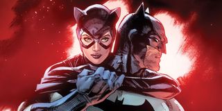 Catwoman with Batman in the comics