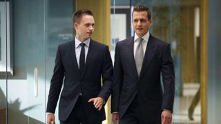 Patrick J. Adams and Gabriel Macht in Suits