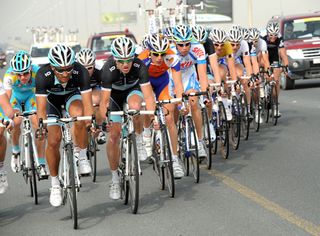 Daneiel Bennati escape, Tour of Qatar 2011, stage three
