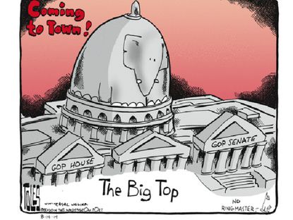 Political cartoon Congress Republicans