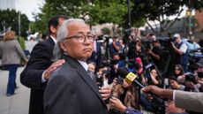 Kenneth Iwamasa, one of five people who pleaded guilty in the ketamine overdose death of actor Matthew Perry, outside his sentencing hearing