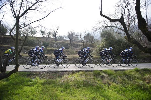 The riders out on a training ride