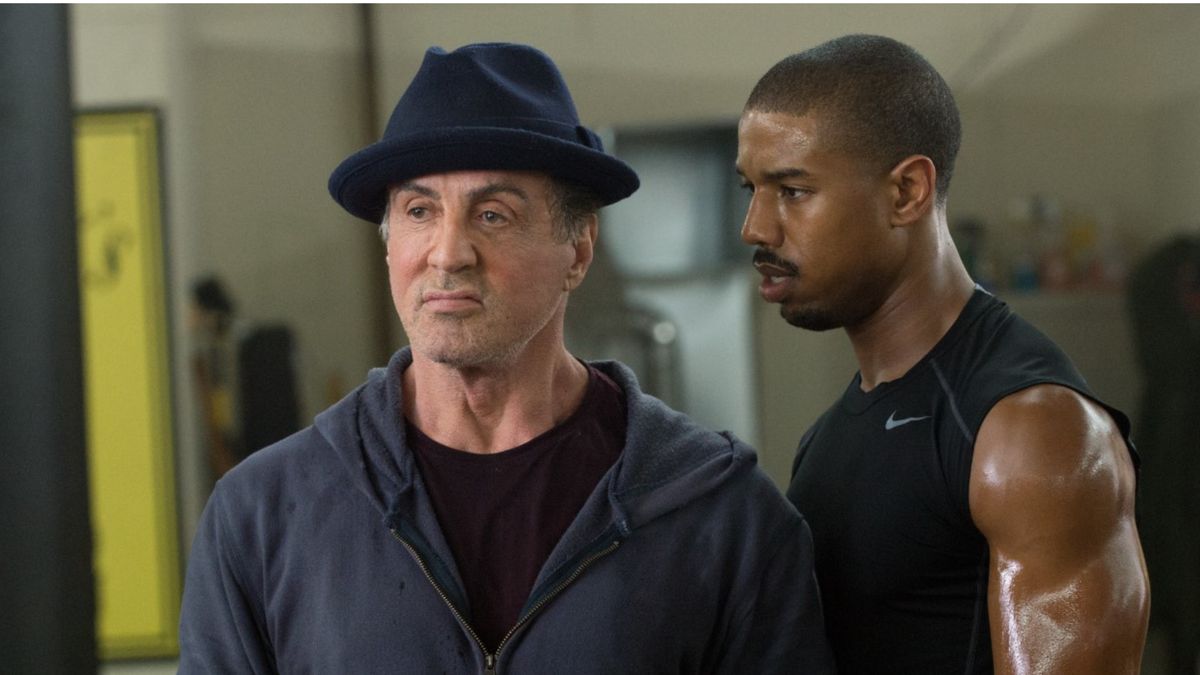 Sylvester Stallone and Michael B. Jordan in Creed