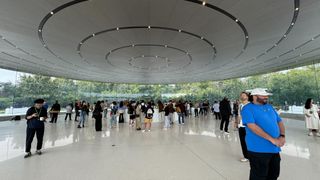 Lance at Apple Park for Glowtime event