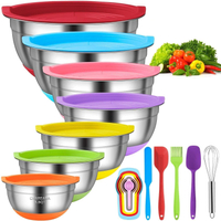 18 mixing bowls with airtight lids: $40.99