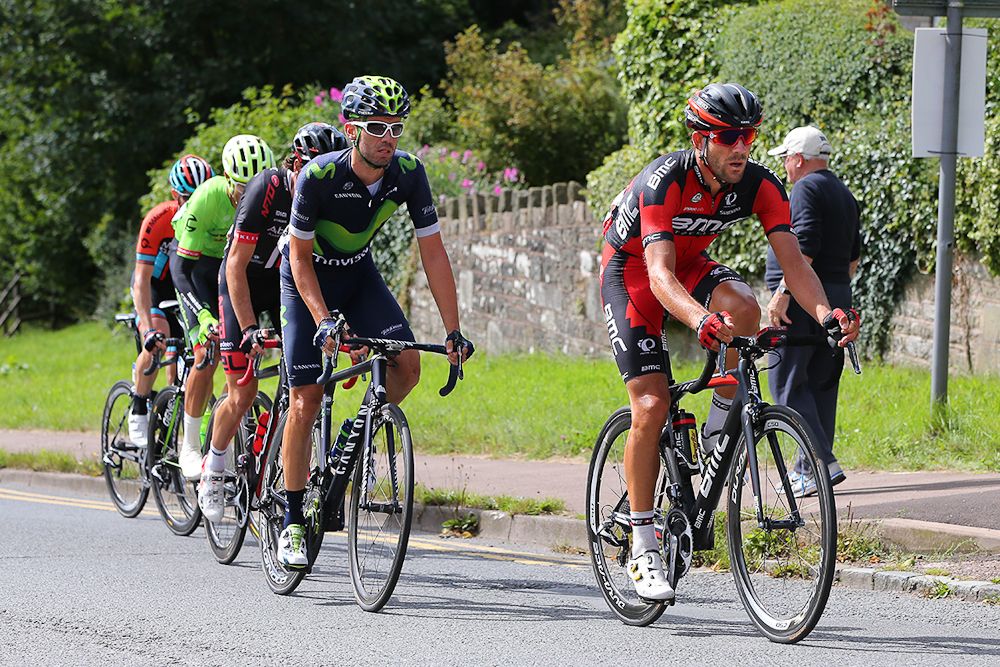 The breakaway during stage 5 at the Tour of Britain