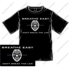 Indiana policeman sparks outrage with 'Breathe easy' shirts