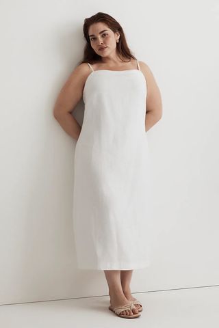 Madewell Goldie Midi Dress in 100% Linen
