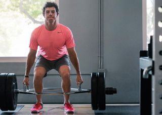 Rory McIlroy dead lift gym