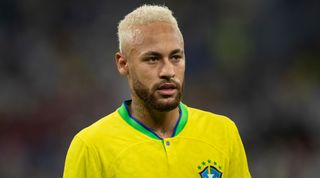 Neymar of Brazil during the FIFA World Cup Qatar 2022 Round of 16 match between Brazil and South Korea at Stadium 974 on December 5, 2022 in Doha, Qatar.