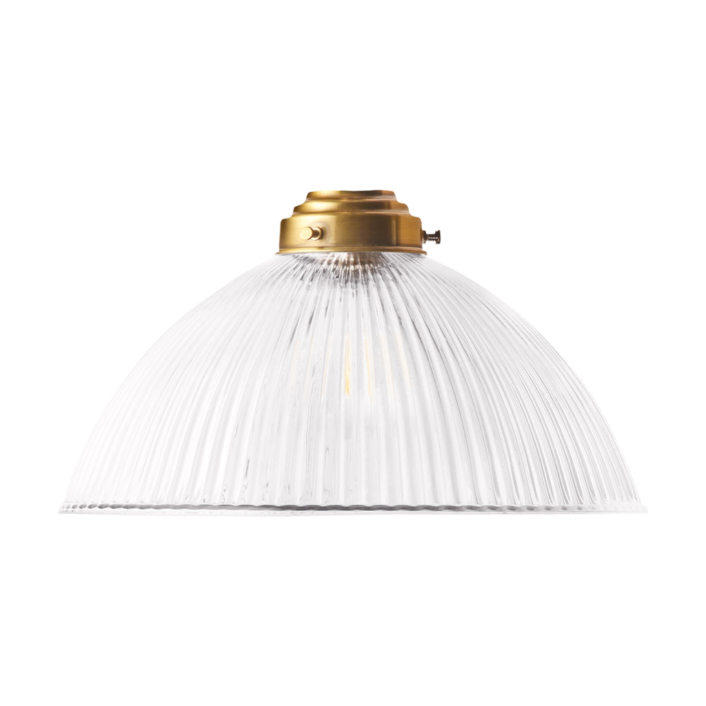 Cupola Pendant in Clear Prismatic Glass