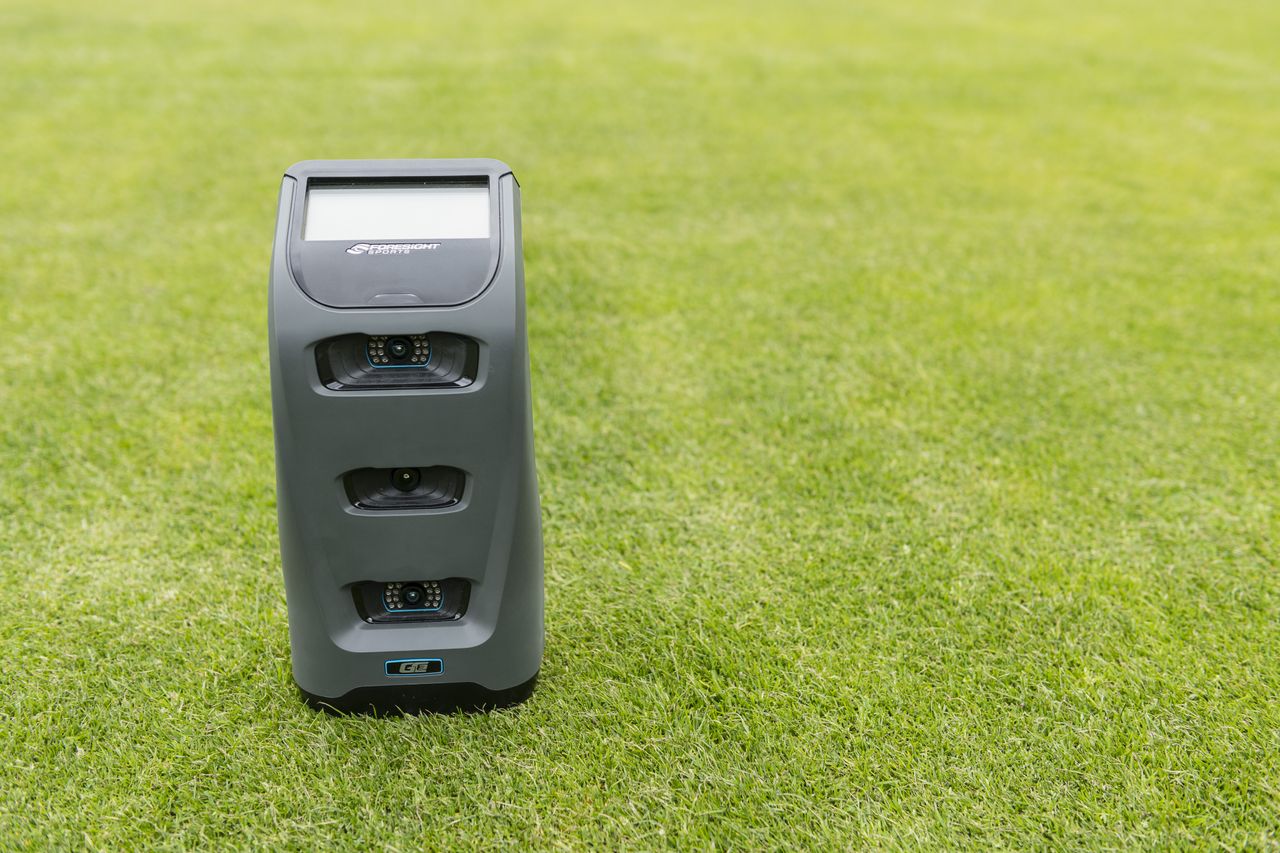 The Foresight Sports GC3 launch monitor pictured outside