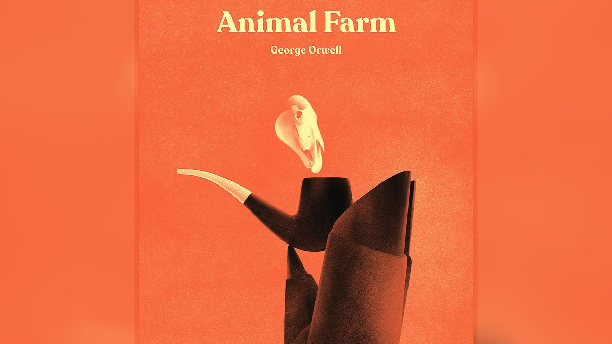 Animal Farm book cover has a creepy hidden detail